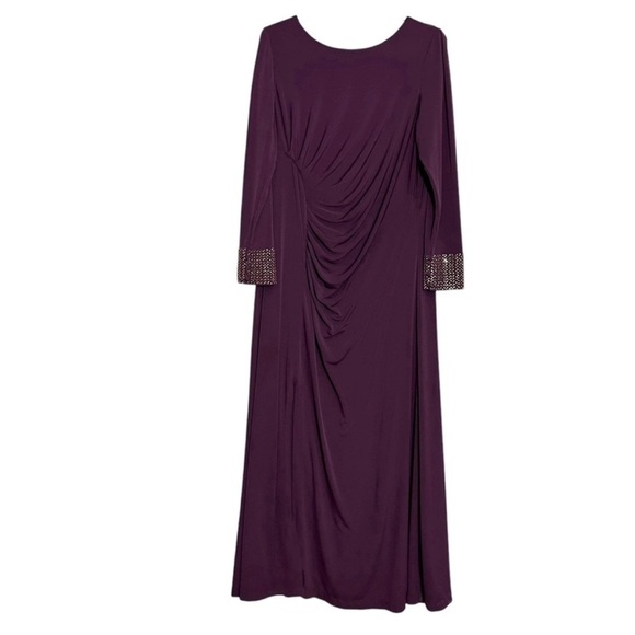 Calvin Klein Ruched Embellished Maxi Dress Mother Of The Bride - Picture 1 of 10